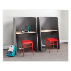 Safco Roam™ Touchdown Workstation, 33" X 30" X 51.5", Beech/tan 11 Safco Roam™ Touchdown Workstation, 33" X 30" X 51.5", Beech/tan -Household Supplies Store 293033 BackView Lg