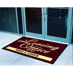 Leasing Office Welcome Floor Mat, Maroon, 6' X 4' -Household Supplies Store 293340 APP FLIP PT Lg 1