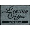 Leasing Office Welcome Floor Mat, Charcoal, 3' X 2' 2 Leasing Office Welcome Floor Mat, Charcoal, 3' X 2' -Household Supplies Store 293341 PT Lg 1