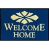 Welcome Home Floor Mat, Navy Blue, 6' X 4' -Household Supplies Store 293657 PT Lg 1
