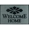 Welcome Home Floor Mat, Charcoal, 3' X 2' -Household Supplies Store 293658 PT Lg