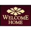 Welcome Home Floor Mat, Maroon, 6' X 4' -Household Supplies Store 293659 PT Lg 1
