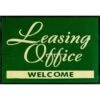 Leasing Office Welcome Floor Mat, Hunter Green, 3' X 2' -Household Supplies Store 293979 PT Lg
