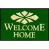 Welcome Home Floor Mat, Hunter Green, 3' X 2'