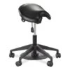 Safco Saddle Seat Lab Stool, Backless, 21" To 27" Seat High, Black Seat -Household Supplies Store 295950 MainProductImage Lg