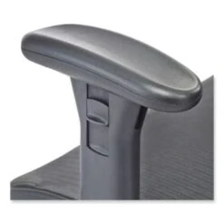 Safco Lineage™ Big & Tall All-Mesh Task Chair, 19.5" To 23.25", Black Seat -Household Supplies Store 296004 LeftView Lg