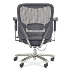 Safco Lineage™ Big & Tall All-Mesh Task Chair, 19.5" To 23.25", Black Seat -Household Supplies Store 296004 TopView Lg
