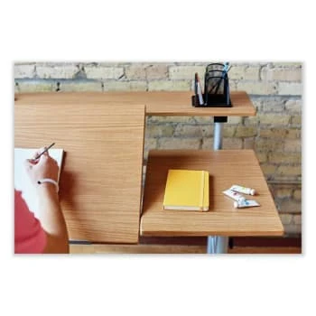 Safco Height-Adjust Split Level Drafting Table, Rectangular/square, Medium Oak 7 Safco Height-Adjust Split Level Drafting Table, Rectangular/square, Medium Oak - Image 5