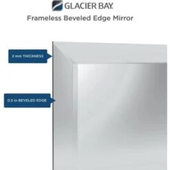 Glacier Bay 16" X 60" Frameless Beveled Edge Vanity Mirror "silver -Household Supplies Store 297347 DetailedProductView4 Lg