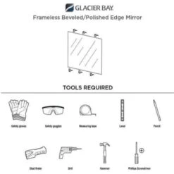 Glacier Bay 16" X 60" Frameless Beveled Edge Vanity Mirror "silver -Household Supplies Store 297347 DetailedProductView6 Lg