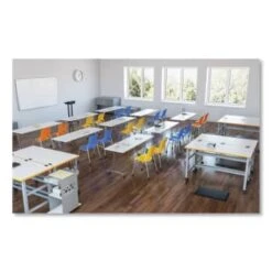 Safco Impromptu® Lectern, 26.5" X 18.75" X 46.5", Black -Household Supplies Store 297482 BackView Lg