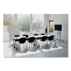 Safco Impromptu® Lectern, 26.5" X 18.75" X 46.5", Black -Household Supplies Store 297482 BottomView Lg