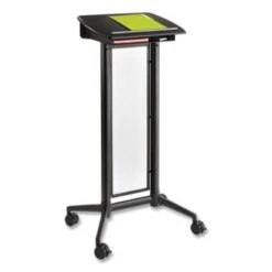 Safco Impromptu® Lectern, 26.5" X 18.75" X 46.5", Black -Household Supplies Store 297482 RightView Lg