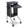 Safco Scoot™ Presentation Cart, 4 Shelves, 21.5" X 30.25" X 40.5", Black -Household Supplies Store 297511 MainProductImage Lg