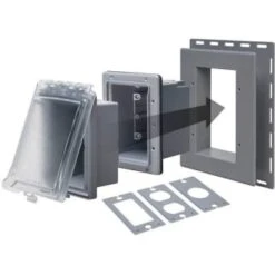 Taymac 2-3/4" Clear/gray 1-Gang In Use Outlet Cover Box