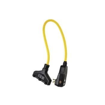 Prime Wire & Cable® Shock Safe Sjtw 5 Amp Extra Heavy-Duty Triple Tap Adapter W/ Gfci Plug 5 Prime Wire & Cable® Shock Safe Sjtw 5 Amp Extra Heavy-Duty Triple Tap Adapter W/ Gfci Plug - Image 3