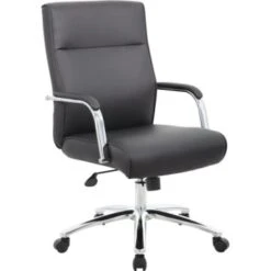 Boss Office Products Boss Modern Executive Conference Chair, Black -Household Supplies Store 302742 V Lg