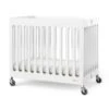 Foundations Compact Boutique™ Folding Crib, Slatted Foam Mattress, White -Household Supplies Store 314251 MainProductImage Lg