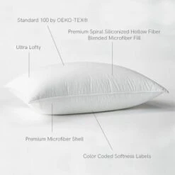 Bokser Microflex Ultra Lofty Standard Firm Pillow 20 X 26 Case Of 10 -Household Supplies Store 323160 DetailedProductView1 Lg