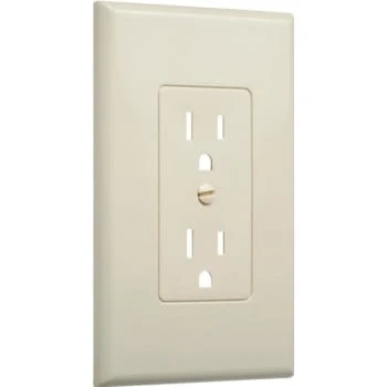 TAYMAC MASQUE Toggle To Decorator Adapter Wall Plate, Ivory, Package Of 5 3 TAYMAC MASQUE Toggle To Decorator Adapter Wall Plate, Ivory, Package Of 5