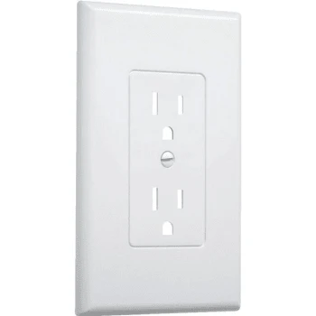 TAYMAC MASQUE 1-Gang Plastic Toggle To Decorator Wall Plate, White, Package Of 5 3 TAYMAC MASQUE 1-Gang Plastic Toggle To Decorator Wall Plate, White, Package Of 5