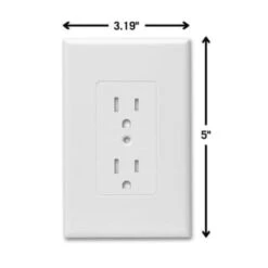 TAYMAC MASQUE 1-Gang Plastic Toggle To Decorator Wall Plate, White, Package Of 5 18 TAYMAC MASQUE 1-Gang Plastic Toggle To Decorator Wall Plate, White, Package Of 5 -Household Supplies Store 328071 w DetailedProductView6 Lg