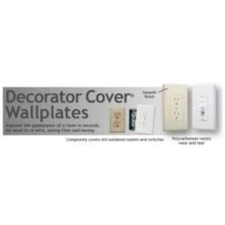 TAYMAC MASQUE 1-Gang Plastic Toggle To Decorator Wall Plate, White, Package Of 5 19 TAYMAC MASQUE 1-Gang Plastic Toggle To Decorator Wall Plate, White, Package Of 5 -Household Supplies Store 328071 w DetailedProductView7 Lg