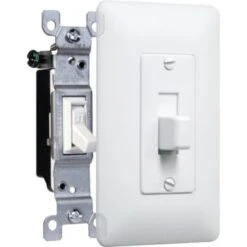 Taymac Masque 1-Gang Plastic Decorator Wall Plate Toggle Cover (5-Pack) (White) -Household Supplies Store 328072 v DetailedProductView1 BUS Lg