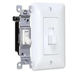 Taymac Masque 1-Gang Plastic Decorator Wall Plate Toggle Cover (5-Pack) (White) -Household Supplies Store 328072 w DetailedProductView6 Lg