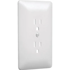 Taymac Masque 1-Gang Duplex Outlet Switch Plate (5-Pack) (White)