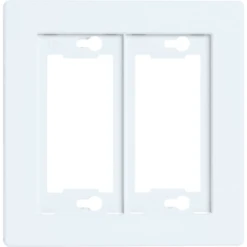 Taymac Allure 2-Gang Plastic Wall Plate (3-Pack) (White)