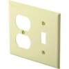 Titan3 2-Gang Textured Metal Toggle/Duplex Wall Plate (10-Pack) (Ivory) -Household Supplies Store 329974 K Lg