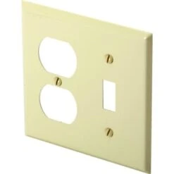 Titan3 2-Gang Textured Metal Toggle/Duplex Wall Plate (10-Pack) (Ivory)