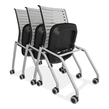 Safco Thesis™ Training Chair With Static Back, No Arms, 18", Gray, Case Of 2 5 Safco Thesis™ Training Chair With Static Back, No Arms, 18", Gray, Case Of 2 - Image 3