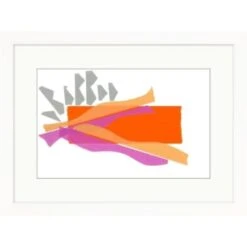 Clearwater Art Collection Deep In Thought, Trendy Scheme, White Frame