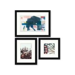 Clearwater Art Collection In A Box,king,cool Scheme,black Frame,pack Of 3