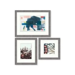 Clearwater Art Collection In A Box,king,cool Scheme, Silver Frame,pack Of 3