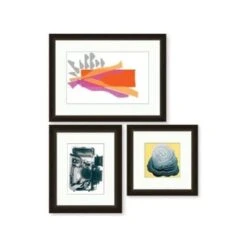 Clearwater Art Collection In A Box,king, Trendy, Espresso Frame, Pack Of 3