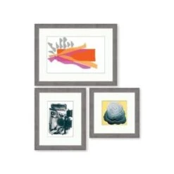 Clearwater Art Collection In A Box, King, Trendy, Silver Frame, Pack Of 3