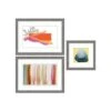 Clearwater Art Collection In A Box, King Sofa,trendy,silver Frame,pack Of 3