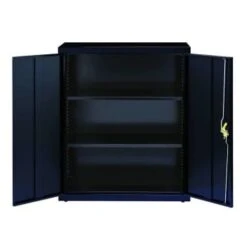 Hirsh Welded Steel Storage Cabinet With 2 Shelves, 18" D X 36" W X 42" H, Black 17 Hirsh Welded Steel Storage Cabinet With 2 Shelves, 18" D X 36" W X 42" H, Black -Household Supplies Store 334044 DetailedProductView1 Lg