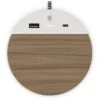 Nonstop White Housing Walnut Wood Grain Laminate Charging Pad 1 Nonstop White Housing Walnut Wood Grain Laminate Charging Pad -Household Supplies Store 334194 MainProductImage Lg