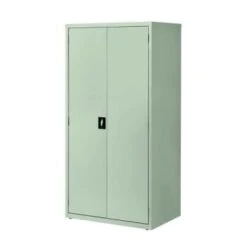 Hirsh Welded Steel Storage Cabinet With 4 Adjustable Shelves, 24" D X 36" W X 72" H, Light Gray 16 Hirsh Welded Steel Storage Cabinet With 4 Adjustable Shelves, 24" D X 36" W X 72" H, Light Gray -Household Supplies Store 334533 LeftView Lg