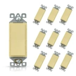 Maintenance Warehouse® 15 Amp 1-Pole Decorator Wall Switch (10-Pack) (Ivory) 5 Maintenance Warehouse® 15 Amp 1-Pole Decorator Wall Switch (10-Pack) (Ivory) -Household Supplies Store 336404 v CompositeImage BUS Lg