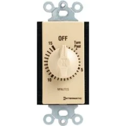 Intermatic 15 Minute Spring-Wound Auto-Off Timer (Ivory) -Household Supplies Store 337306 Lg