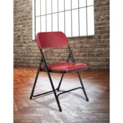 National Public Seating® 800 Series Plastic Folding Chair,burgundy, Package Of 4 -Household Supplies Store 340114 DetailedProductView6 Lg
