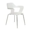 Kfi Seating Julep Stack Chair With Flex Shell, White