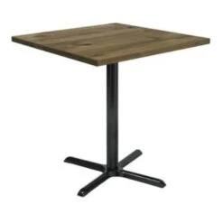 Kfi Seating Urban Loft 42 X 42 X 41 In Square Vintage Wood Break Room Table