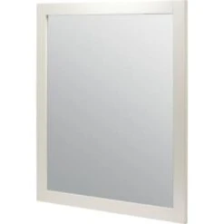 Seasons® 30" X 36" White Wood Framed Mirror -Household Supplies Store 496652 K Left Lg