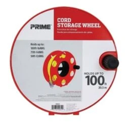 Prime Wire & Cable® Portable 100 Ft Cord Storage Wheel (Orange) 7 Prime Wire & Cable® Portable 100 Ft Cord Storage Wheel (Orange) -Household Supplies Store 502566 InthePackageView UNI Lg